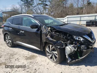2018 Nissan Murano Platinum with VIN 5N1AZ2MG1JN155413, listed as a Copart auction lot 46956355 with 111,036 mi miles and Salvage Title. Bid and sale history available at carsss.com. Image 4.