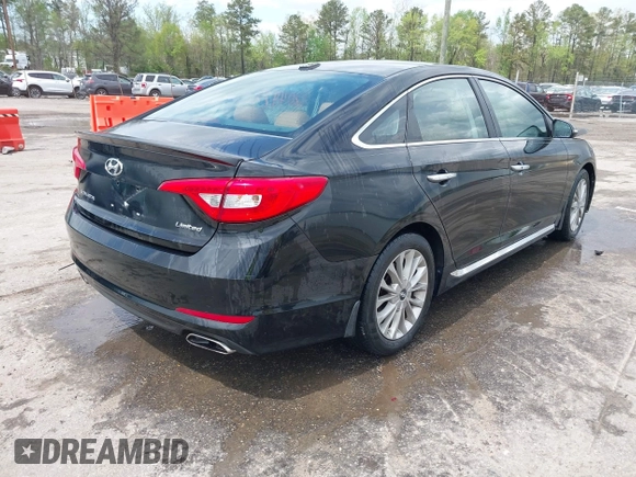 2015 Hyundai Sonata Limited with VIN 5NPE34AF4FH061094, listed as a IAAI auction lot 42044234 with Not Provided miles and . Bid and sale history available at carsss.com. Image 4.