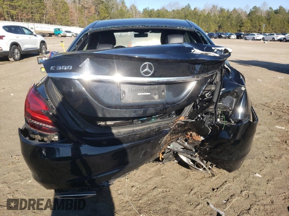 2019 Mercedes-Benz C 300 with VIN 55SWF8DB3KU301027, listed as a Copart auction lot 88352765 with 72,564 mi miles and Salvage Title. Bid and sale history available at DreamBid. Image 6.