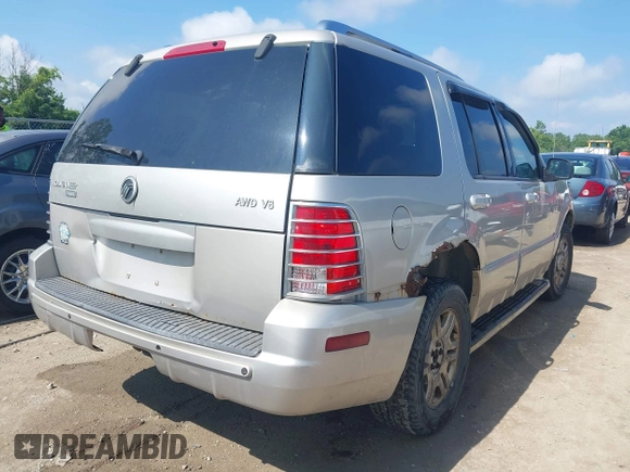 2004 Mercury Mountaineer Convenience с VIN 4M2DU86W84ZJ20303, выставлен на аукционе IAAI как лот 42669716 с пробегом 168 034 миль миль и . История ставок и продаж доступна на DreamBid. Изображение 4.