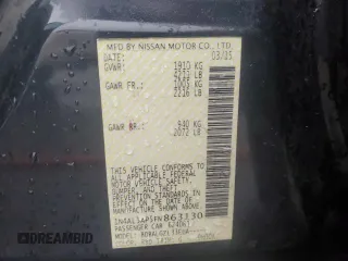 2015 Nissan Altima SL с VIN 1N4AL3AP5FN863130, выставлен на аукционе Copart как лот 60871145 с пробегом 105 239 миль миль и Списание • Salvage title. История ставок и продаж доступна на DreamBid. Изображение 12.