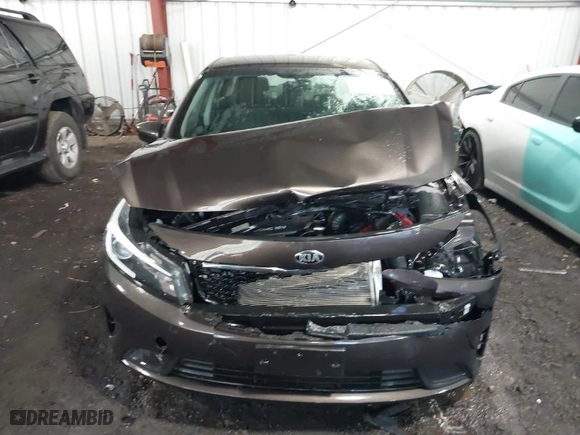 2017 Kia Forte LX with VIN 3KPFK4A75HE145707, listed as a IAAI auction lot 41808305 with 107,457 mi miles. Bid and sale history available at carsss.com. Image 12.
