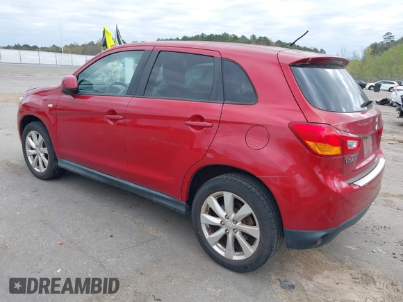 2014 Mitsubishi Outlander Sport ES with VIN 4A4AP3AU3EE026579, listed as a IAAI auction lot 41833606 with 104,583 mi miles. Bid and sale history available at carsss.com. Image 3.