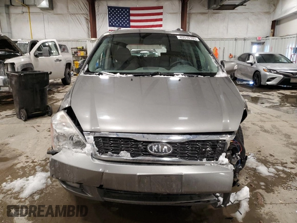 2011 Kia Sedona EX with VIN KNDMH4C74B6396671, listed as a Copart auction lot 45510165 with 184,736 mi miles and Non Repairable. Bid and sale history available at carsss.com. Image 5.