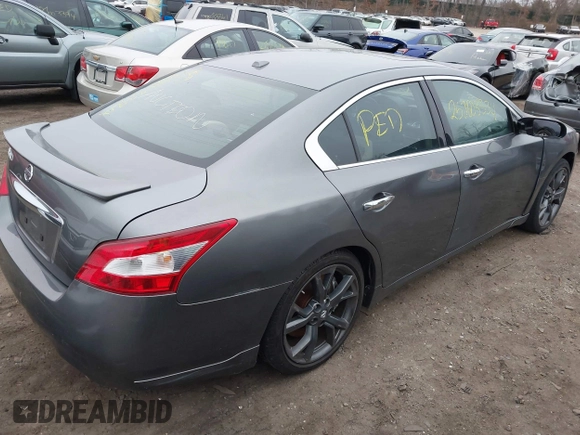 2014 Nissan Maxima SV with VIN 1N4AA5AP6EC443663, listed as a IAAI auction lot 41927687 with Not Provided miles and . Bid and sale history available at DreamBid. Image 4.