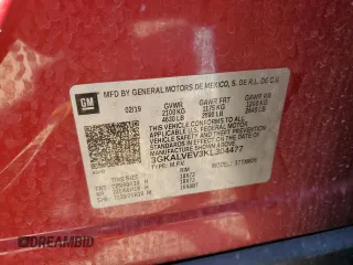 2019 GMC Terrain SLT with VIN 3GKALVEV3KL304477, listed as a Copart auction lot 53143095 with 71,820 mi miles and Clean Title. Bid and sale history available at carsss.com. Image 14.