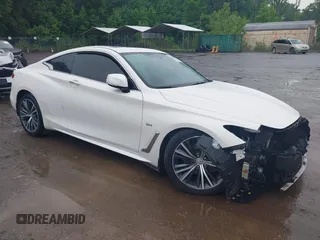 2018 Infiniti Q60 Sport with VIN JN1EV7EK9JM342991, listed as a IAAI auction lot 42485514 with 61,507 mi miles and . Bid and sale history available at DreamBid. Image 1.