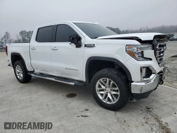 2022 GMC Sierra 1500 SLT with VIN 3GTU9DED8NG157157, listed as a Copart auction lot 48980055 with 94,065 mi miles and Salvage Title. Bid and sale history available at DreamBid. Image 4.
