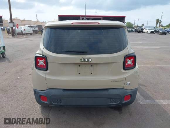 2016 Jeep Renegade Sport with VIN ZACCJAAT6GPE32301, listed as a IAAI auction lot 41627373 with 88,362 mi miles and . Bid and sale history available at DreamBid. Image 16.