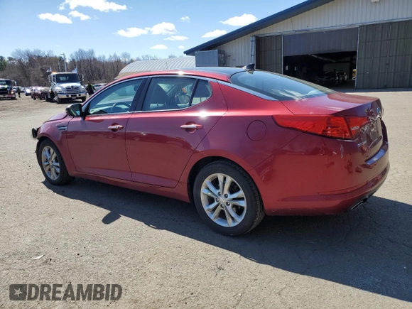 2013 Kia Optima EX with VIN 5XXGN4A77DG155930, listed as a Copart auction lot 50837225 with 65,667 mi miles and Salvage Title. Bid and sale history available at carsss.com. Image 2.