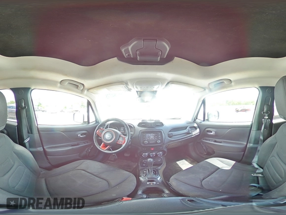 2017 Jeep Renegade Latitude with VIN ZACCJBBB0HPE65744, listed as a Copart auction lot 56294775 with 161,187 mi miles and Salvage title. Bid and sale history available at DreamBid. Image 15.