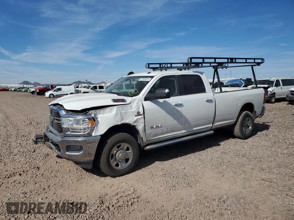 2019 Ram 2500 Big Horn with VIN 3C6UR5JL5KG649196, listed as a Copart auction lot 42305875 with 128,105 mi miles and Salvage Title. Bid and sale history available at carsss.com. Image 1.