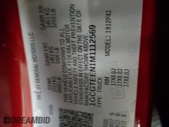 2021 Chevrolet Colorado 4WD ZR2 z VIN 1GCGTEEN1M1112569, wystawiony jako Copart lot #45168895 z przebiegiem 70 775 mil mil oraz Szkoda całkowita • Salvage title. Historia ofert i sprzedaży dostępna na DreamBid. Obrazek 12.
