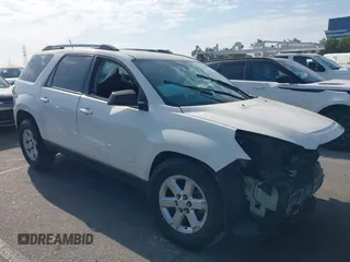 2013 GMC Acadia SLE with VIN 1GKKRNED5DJ200500, listed as a IAAI auction lot 40883535 with 1 mi miles. Bid and sale history available at carsss.com. Image 1.