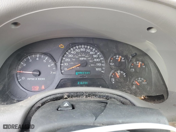 2005 Chevrolet TrailBlazer LS with VIN 1GNES16S656141472, listed as a Copart auction lot 44624865 with 216,234 mi miles and Clean Title. Bid and sale history available at carsss.com. Image 9.