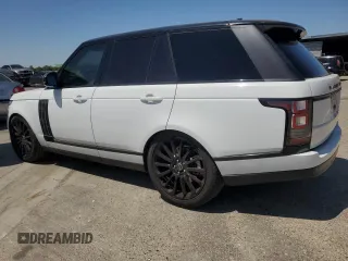 2016 Land Rover Range Rover with VIN SALGR2VFXGA265857, listed as a Copart auction lot 61503835 with 80,488 mi miles and Clean title. Bid and sale history available at DreamBid. Image 2.