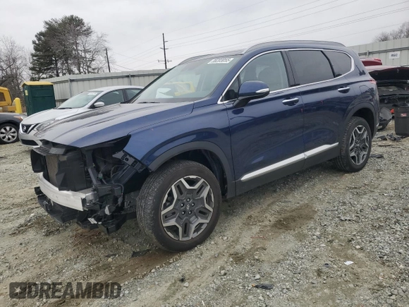 2021 Hyundai Santa Fe Limited with VIN 5NMS4DAL7MH356142, listed as a Copart auction lot 88203055 with 48,809 mi miles and Salvage Title. Bid and sale history available at carsss.com. Image 1.