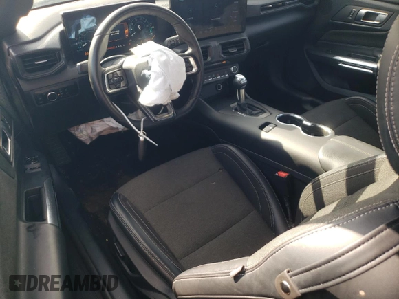 2024 Ford Mustang EcoBoost with VIN 1FA6P8TH3R5107216, listed as a Copart auction lot 43334045 with 31,659 mi miles and Salvage Title. Bid and sale history available at DreamBid. Image 8.