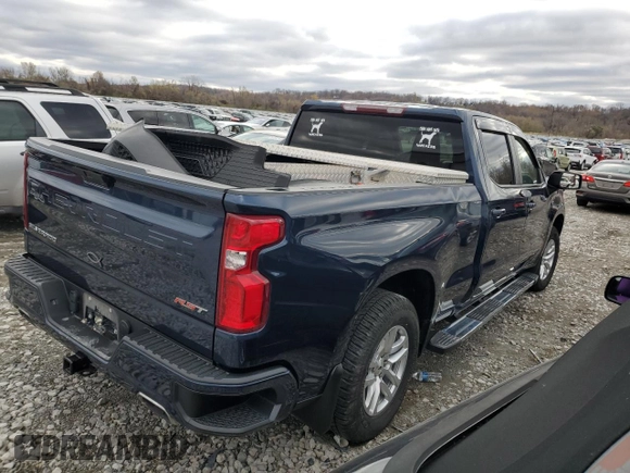 2021 Chevrolet Silverado 1500 RST with VIN 1GCUYEED7MZ273974, listed as a Copart auction lot 81060014 with 102,210 mi miles and Salvage Title. Bid and sale history available at carsss.com. Image 3.