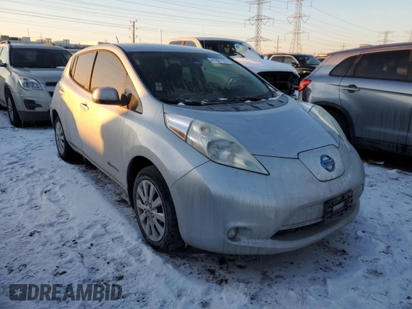 2015 Nissan LEAF SV with VIN 1N4AZ0CP8FC316522, listed as a Copart auction lot 41827135 with 52,635 mi miles and Salvage Title. Bid and sale history available at carsss.com. Image 4.