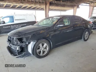 2014 Kia Optima LX with VIN 5XXGM4A79EG321207, listed as a Copart auction lot 61199415 with 150,485 mi miles and Salvage title. Bid and sale history available at DreamBid. Image 1.