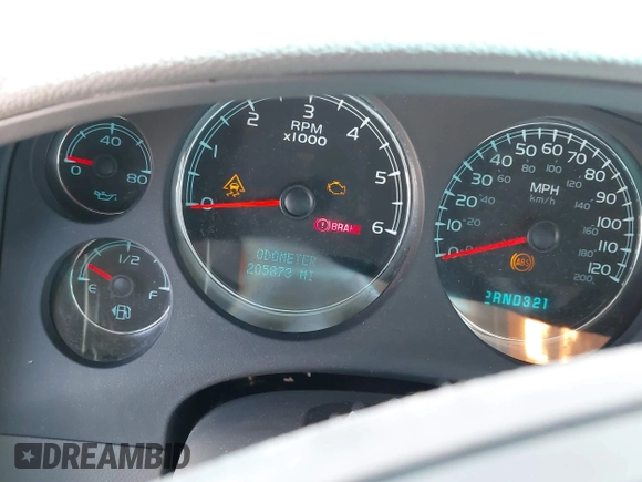 2008 Chevrolet Tahoe LS with VIN 1GNFC13C68R143398, listed as a IAAI auction lot 41970038 with 205,873 mi miles and . Bid and sale history available at DreamBid. Image 7.