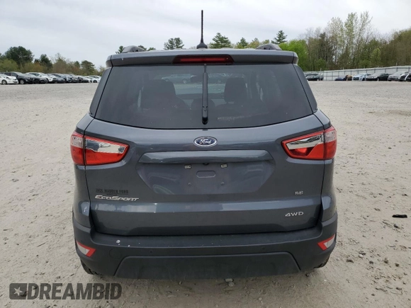 2021 Ford EcoSport SE z VIN MAJ6S3GL1MC400164, wystawiony jako Copart lot #55053875 z przebiegiem 32 498 mil mil oraz Szkoda całkowita • Salvage title. Historia ofert i sprzedaży dostępna na DreamBid. Obrazek 6.
