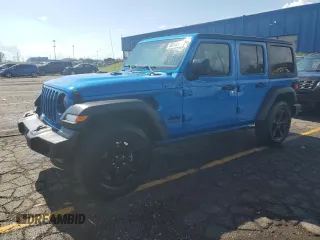 2023 Jeep Wrangler Sport with VIN 1C4HJXDN6PW543133, listed as a Copart auction lot 69230224 with 5,370 mi miles and Clean Title. Bid and sale history available at DreamBid. Image 1.