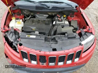 2017 Jeep Compass Sport SE with VIN 1C4NJDBB3HD101563, listed as a Copart auction lot 57853295 with 128,445 mi miles and Salvage title. Bid and sale history available at DreamBid. Image 12.