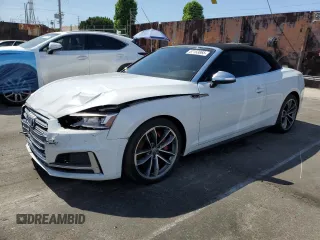 2018 Audi S5 Premium Plus z VIN WAUY4GF59JN004438, wystawiony jako Copart lot #57153865 z przebiegiem 24 970 mil mil oraz Szkody całkowita. Historia ofert i sprzedaży dostępna na DreamBid. Obrazek 1.