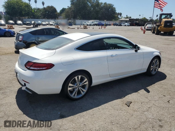 2023 Mercedes-Benz C 300 with VIN W1KWJ8DB1PG128546, listed as a Copart auction lot 69975884 with Not Provided miles and Salvage Title. Bid and sale history available at DreamBid. Image 3.