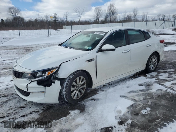 2017 Kia Optima LX z VIN 5XXGT4L39HG161010, wystawiony jako Copart lot #48116305 z przebiegiem 157 772 mil mil oraz Nie do naprawy • Non repairable. Historia ofert i sprzedaży dostępna na DreamBid. Obrazek 1.