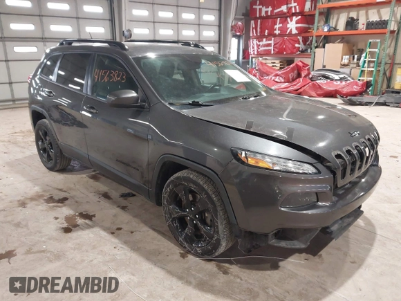 2016 Jeep Cherokee Latitude with VIN 1C4PJLCSXGW137190, listed as a IAAI auction lot 41563823 with 159,586 mi miles. Bid and sale history available at carsss.com. Image 1.