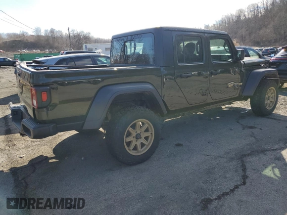 2022 Jeep Gladiator Texas Trail with VIN 1C6HJTAG1NL128872, listed as a Copart auction lot 47757625 with 33,410 mi miles and Salvage title. Bid and sale history available at DreamBid. Image 3.