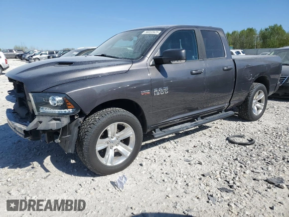 2016 Ram 1500 Sport with VIN 1C6RR7HT6GS192468, listed as a Copart auction lot 56222625 with 147,277 mi miles and Clean title. Bid and sale history available at DreamBid. Image 1.