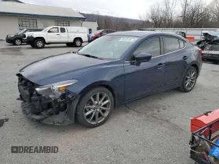 2018 Mazda 3 Grand Touring with VIN 3MZBN1W3XJM176325, listed as a Copart auction lot 45353195 with 93,533 mi miles and Salvage Title. Bid and sale history available at carsss.com. Image 1.