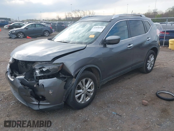 2016 Nissan Rogue S with VIN KNMAT2MT2GP688080, listed as a IAAI auction lot 41850598 with 202,507 mi miles and . Bid and sale history available at DreamBid. Image 17.
