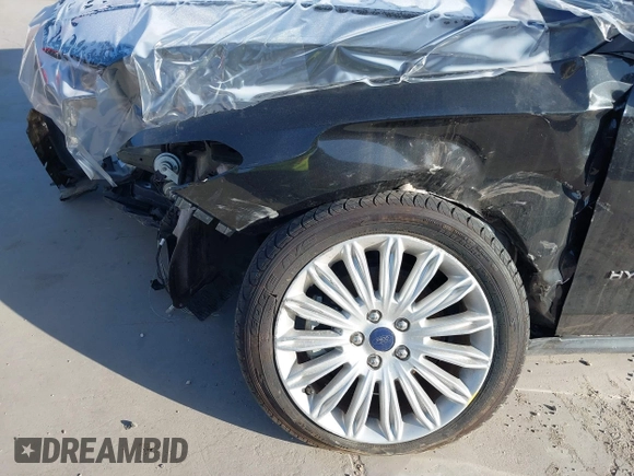 2015 Ford Fusion S Hybrid with VIN 3FA6P0UU9FR106402, listed as a IAAI auction lot 41983961 with 27,122 mi miles. Bid and sale history available at carsss.com. Image 14.