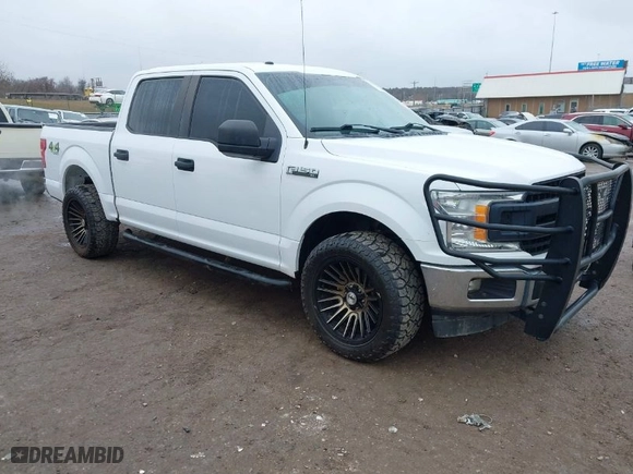 2018 Ford F-150 XL with VIN 1FTEW1E5XJKC40077, listed as a IAAI auction lot 41512488 with 114,336 mi miles. Bid and sale history available at carsss.com. Image 1.