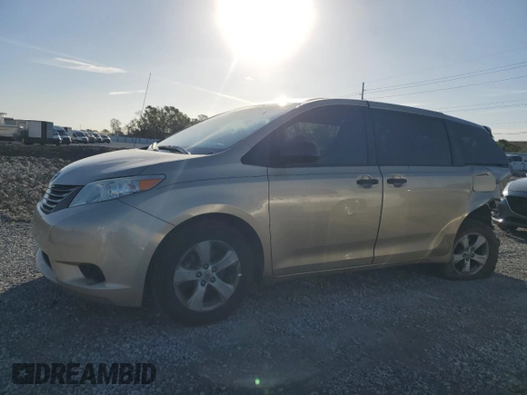 2011 Toyota Sienna with VIN 5TDZK3DC9BS061970, listed as a Copart auction lot 48081325 with 159,865 mi miles and Salvage Title. Bid and sale history available at carsss.com. Image 1.