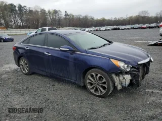 2014 Hyundai Sonata SE with VIN 5NPEC4AC0EH820151, listed as a Copart auction lot 50064345 with 178,442 mi miles and Salvage Title. Bid and sale history available at DreamBid. Image 4.