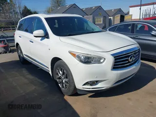 2014 Infiniti QX60 with VIN 5N1AL0MN6EC503891, listed as a IAAI auction lot 41918685 with 140,160 mi miles. Bid and sale history available at carsss.com. Image 1.