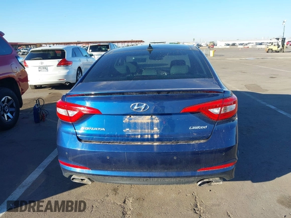 2015 Hyundai Sonata 2.4L Sport with VIN 5NPE34AF5FH011725, listed as a IAAI auction lot 40838027 with 122,472 mi miles. Bid and sale history available at carsss.com. Image 16.