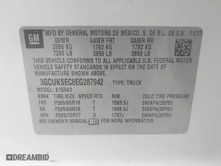 2014 Chevrolet Silverado 1500 LTZ with VIN 3GCUKSEC8EG287942, listed as a IAAI auction lot 41824171 with 205,607 mi miles. Bid and sale history available at carsss.com. Image 9.