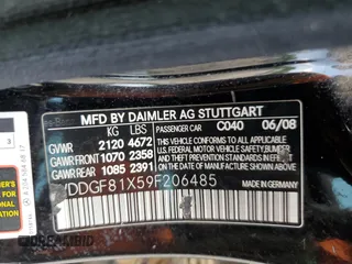 2009 Mercedes-Benz C 300 Sport with VIN WDDGF81X59F206485, listed as a Copart auction lot 60905755 with 179,350 mi miles and Salvage title. Bid and sale history available at DreamBid. Image 12.