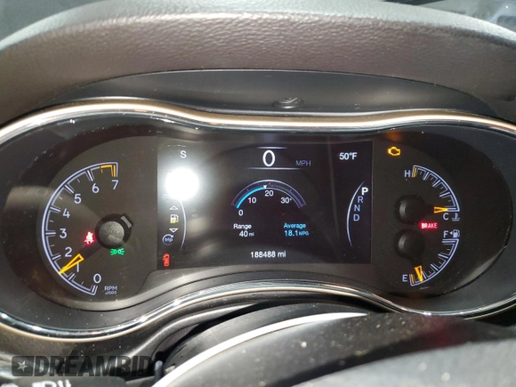 2016 Jeep Grand Cherokee Laredo with VIN 1C4RJFAG2GC317791, listed as a Copart auction lot 51296425 with 188,488 mi miles and Salvage title. Bid and sale history available at DreamBid. Image 9.