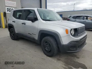 2018 Jeep Renegade Sport with VIN ZACCJBAB6JPJ43260, listed as a Copart auction lot 51775635 with 163,143 mi miles and Salvage Title. Bid and sale history available at DreamBid. Image 4.