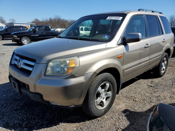 2006 Honda Pilot EX-L with VIN 5FNYF185X6B016255, listed as a Copart auction lot 50231695 with 150,916 mi miles and Salvage Title. Bid and sale history available at carsss.com. Image 1.