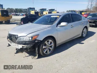 2014 Acura RLX with VIN JH4KC1F35EC001107, listed as a Copart auction lot 46347735 with 248,184 mi miles and Salvage Title. Bid and sale history available at carsss.com. Image 1.