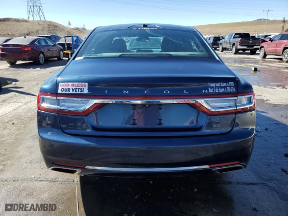 2017 Lincoln Continental Reserve with VIN 1LN6L9NC1H5631469, listed as a Copart auction lot 46851885 with 55,207 mi miles and Salvage Title. Bid and sale history available at carsss.com. Image 6.
